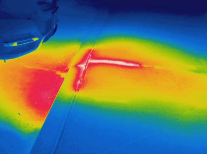 thermal infrared colors of water detection