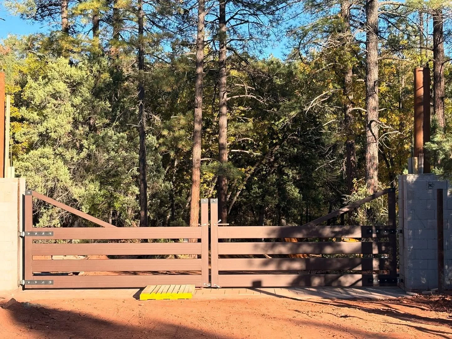 26.5&rsquo; opening double gate install went awesome and they turned out nice.
