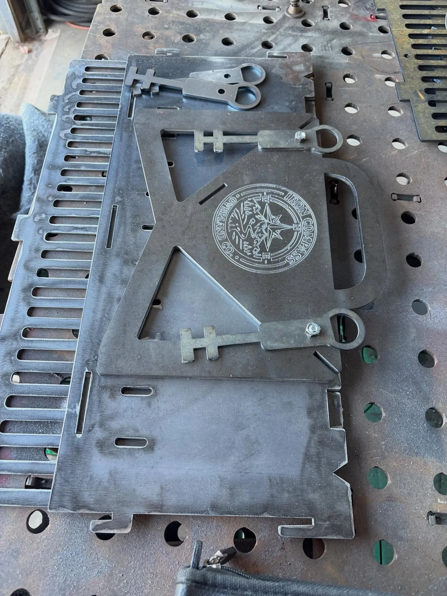 Trying to start a new brand off The Metal Mill. For packable load out grills. Made out of 10g cold rolled steel. Easy to put together and take apart. Great for tossing in the back of a loaded vehicle, take up hardly any space at all. $99.95 plus tax 