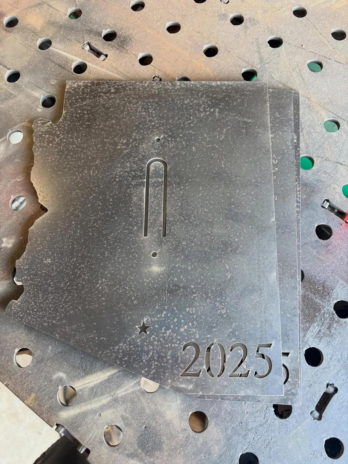 A buddy had me make a few of these hangers for him. He got 3 deer down near Tucson. I had left over material that he painted him self.