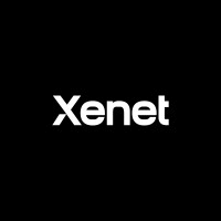 Xenet logo in white text on a black background
