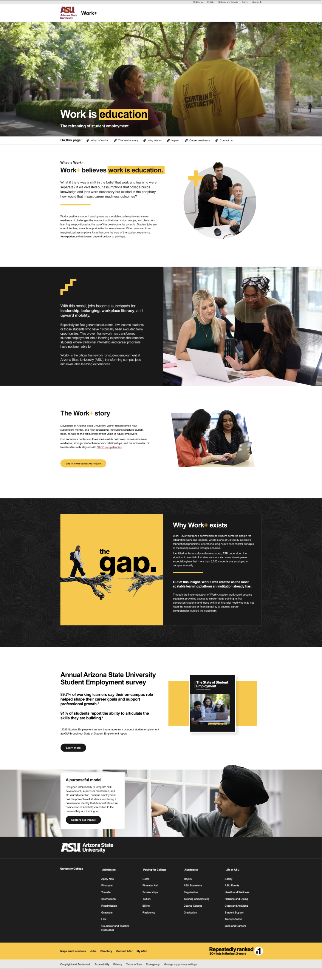 Spring 2026 Work+ Website Redesign
