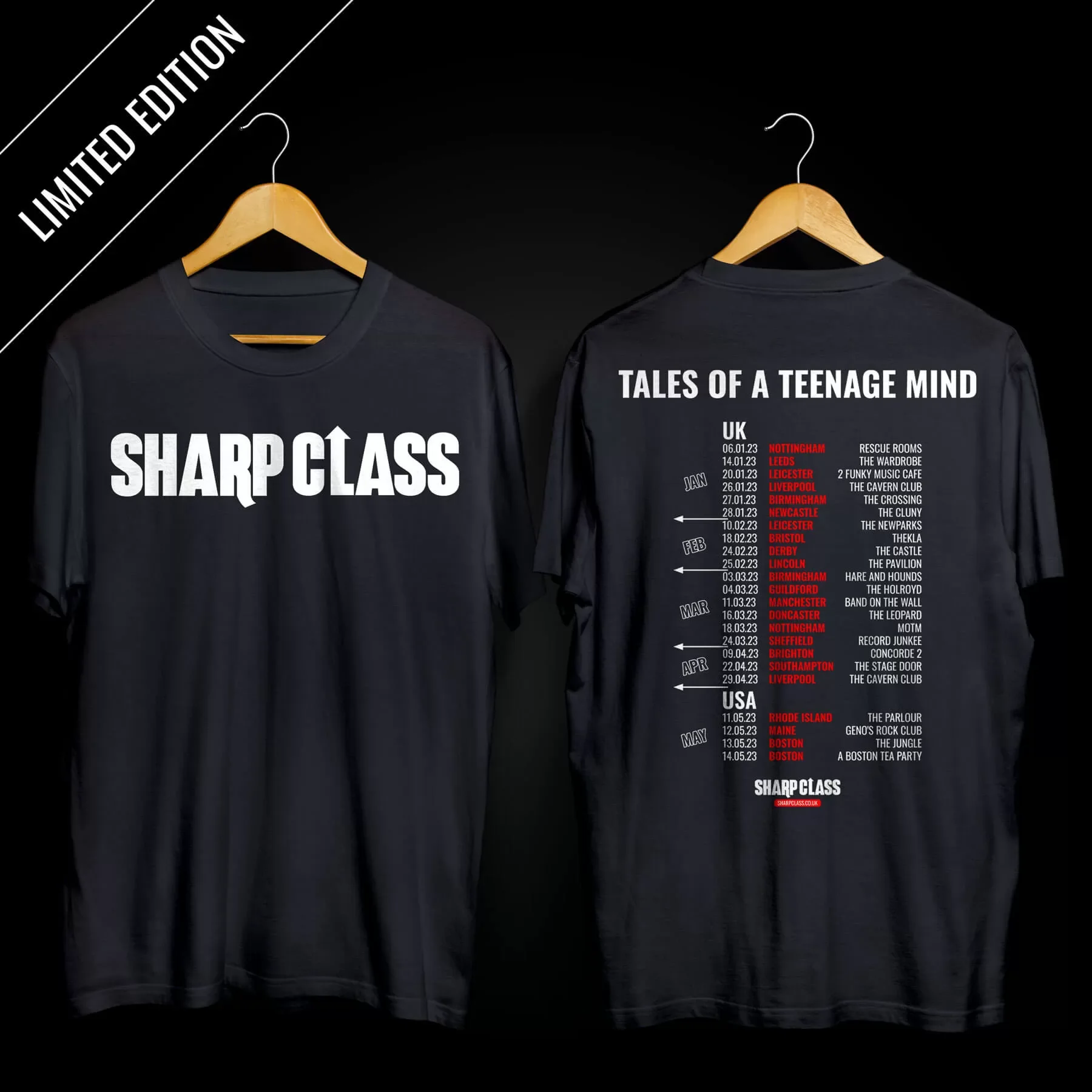 Black Tales Of A Teenage Mind 2023 Tour Tee
