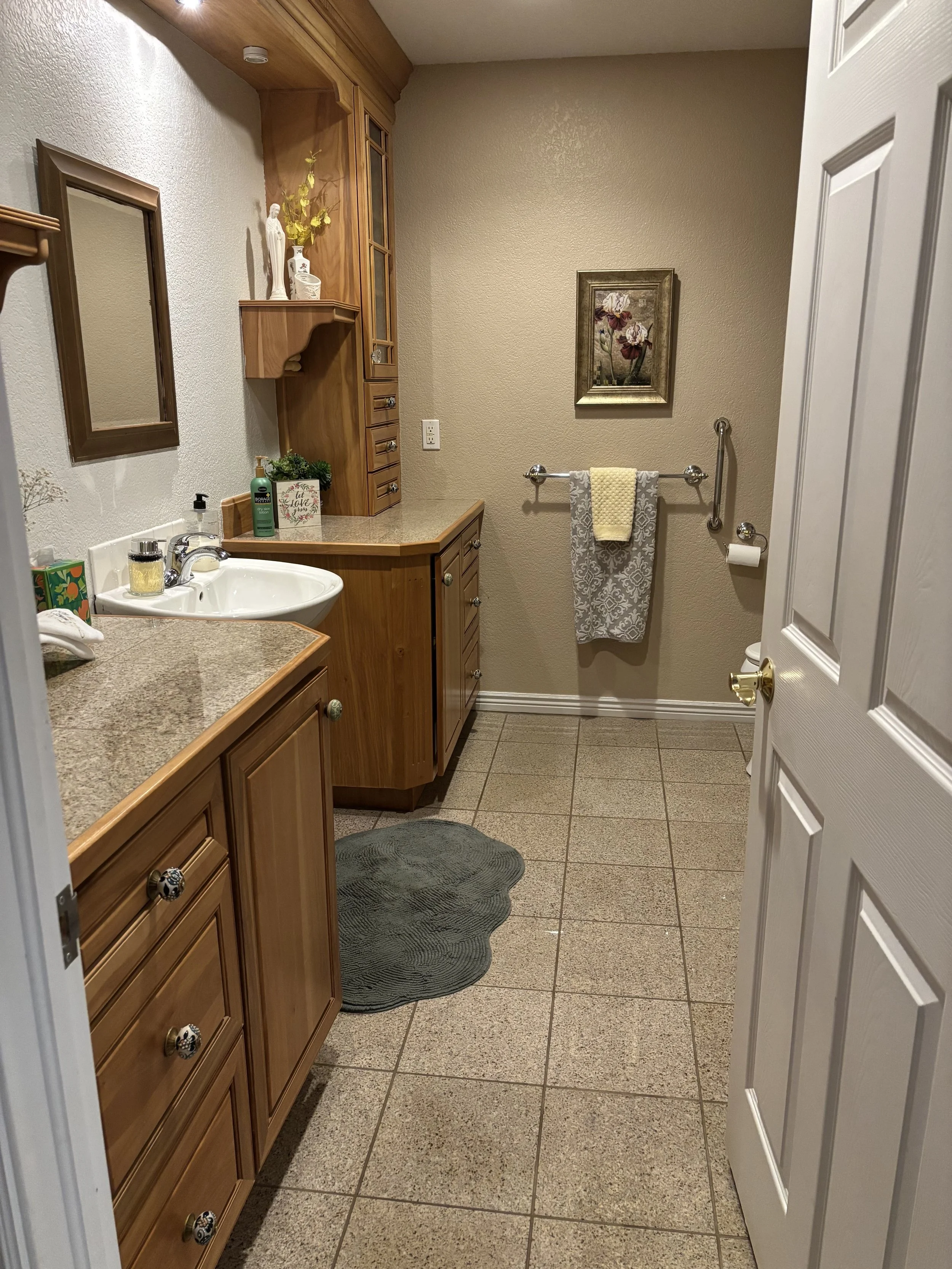 Bathroom #2 with shower and bath