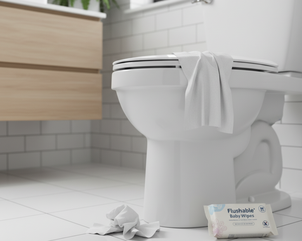 Can I Flush Baby Wipes Down the Toilet?