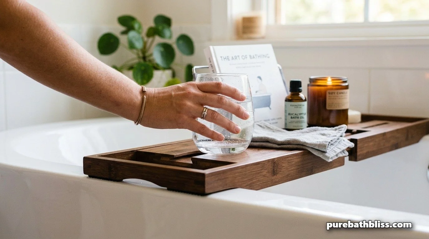 The "Bath Tray" Aesthetic: How to Style for a Luxury Soak