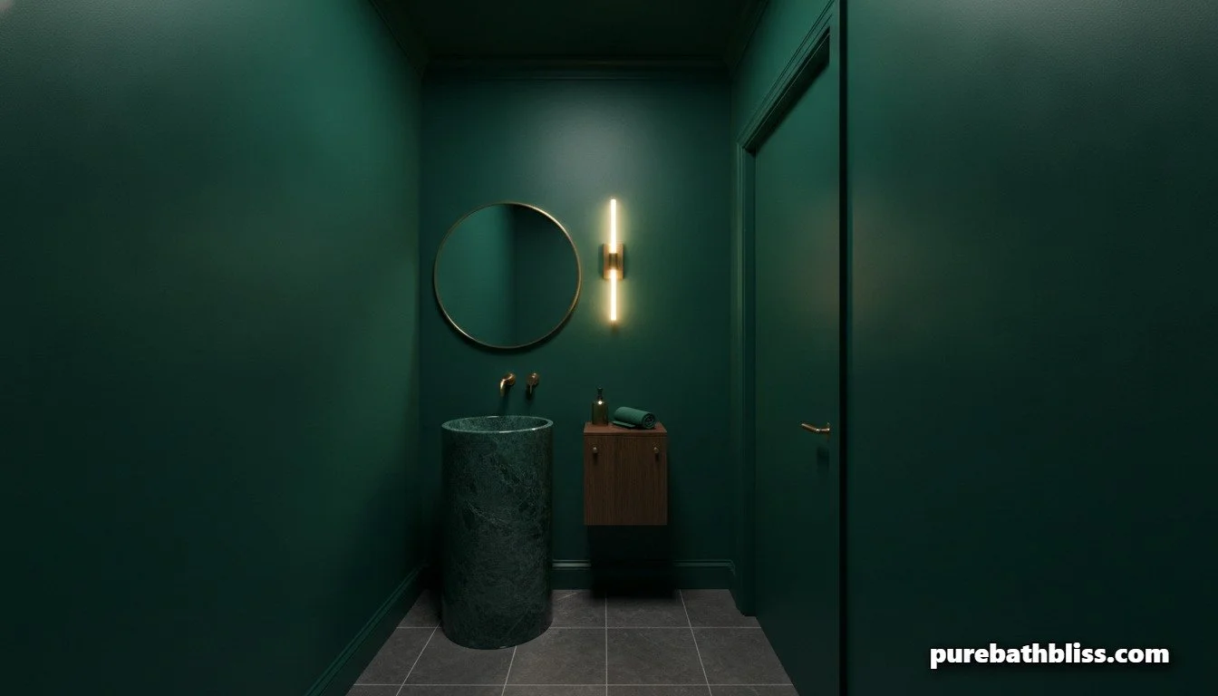 The "Color-Drenched" Powder Room: Why Painting the Ceiling Changes Everything