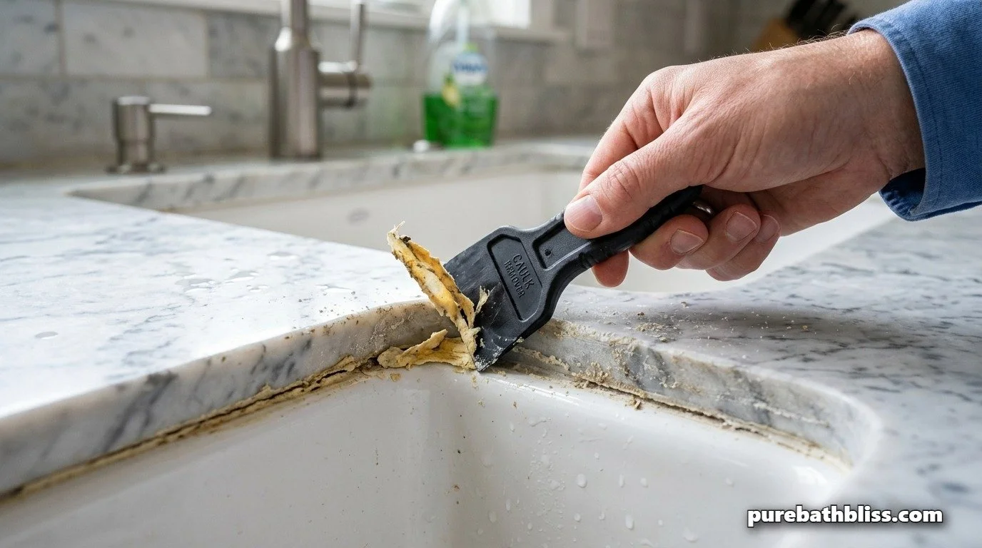 How to Recaulk Your Bathroom Sink: The 15-Minute Moisture Seal