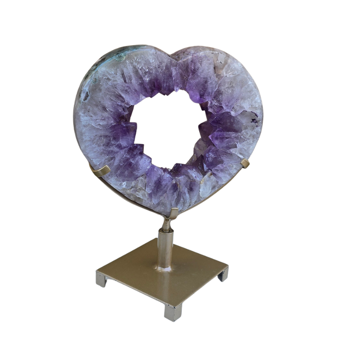 Rotating Amethyst Heart