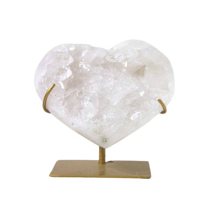 Clear Quartz Heart