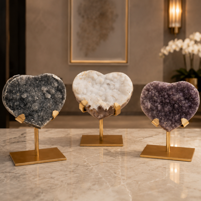 Druzy Heart