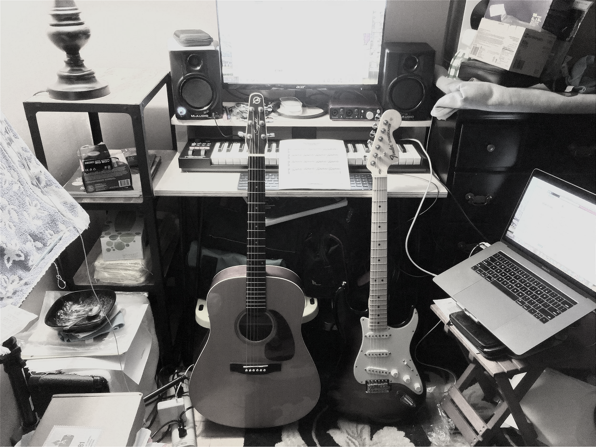 Home Bedroom Recording Studio Setup