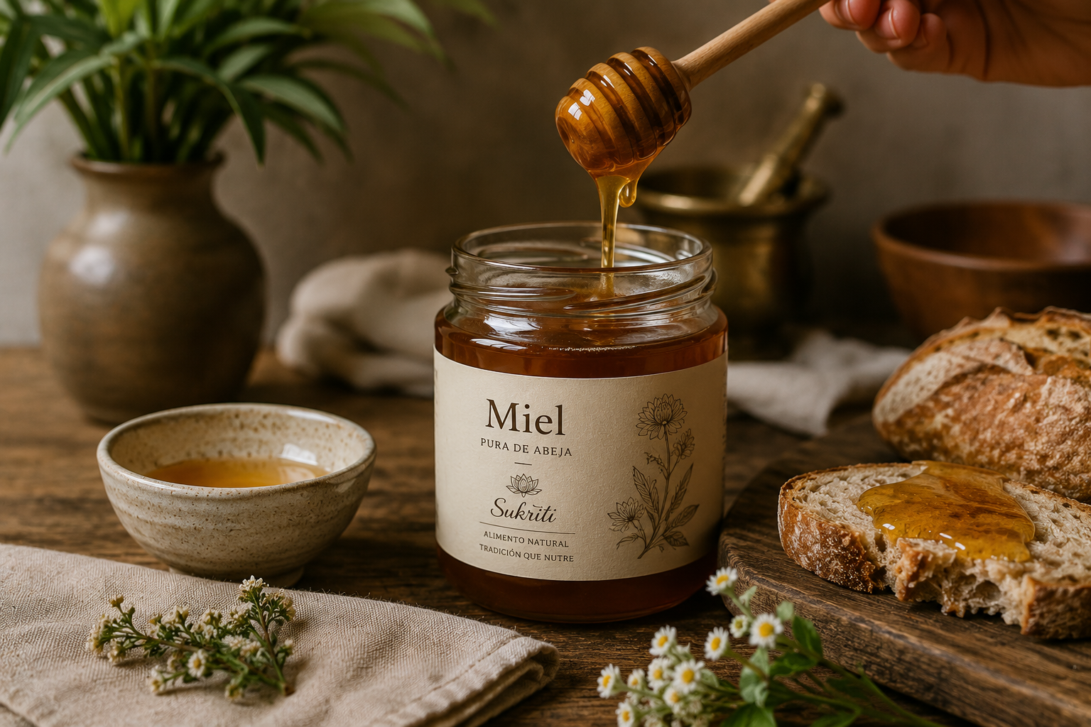Miel pura de abeja