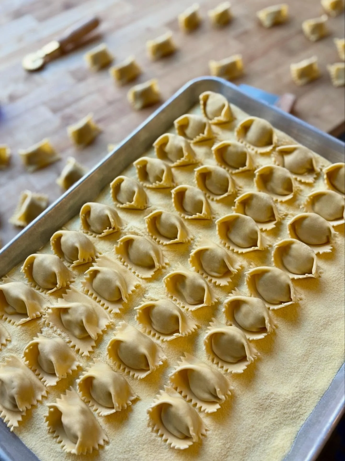Agnolotti dal plin 🌙  a traditional filled pasta, perfect for these festive and cozy days!

Roasted duck &amp; speck filling, duck jus, butter, parmigiano reggiano. On the menu on Summit Ave! 

#agnolotti #agnolottidelplin #capitolhillseattle #seatt