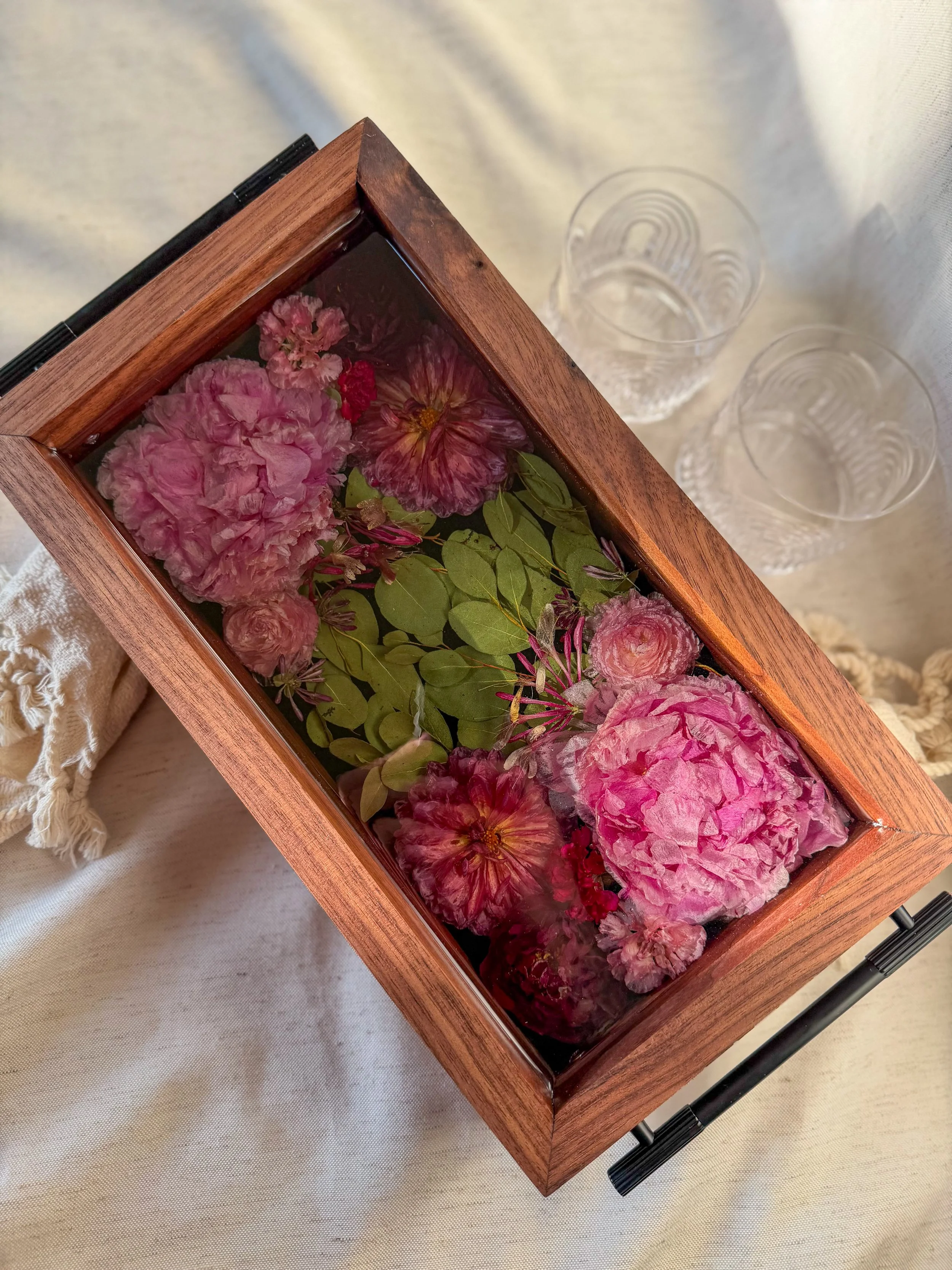 6x12 Wood Tray - Dried Special Arrangement