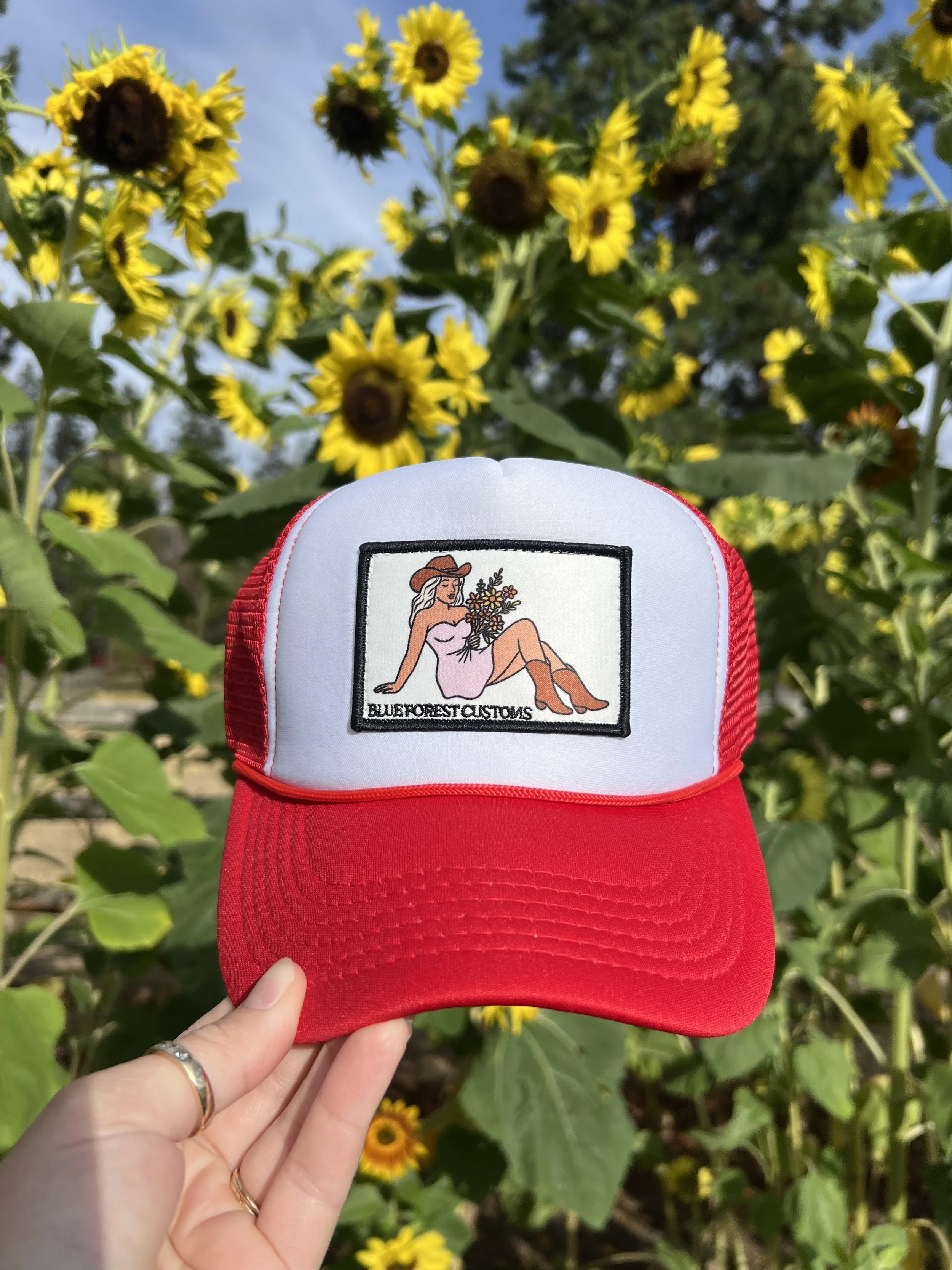 Red and White Trucker Hat