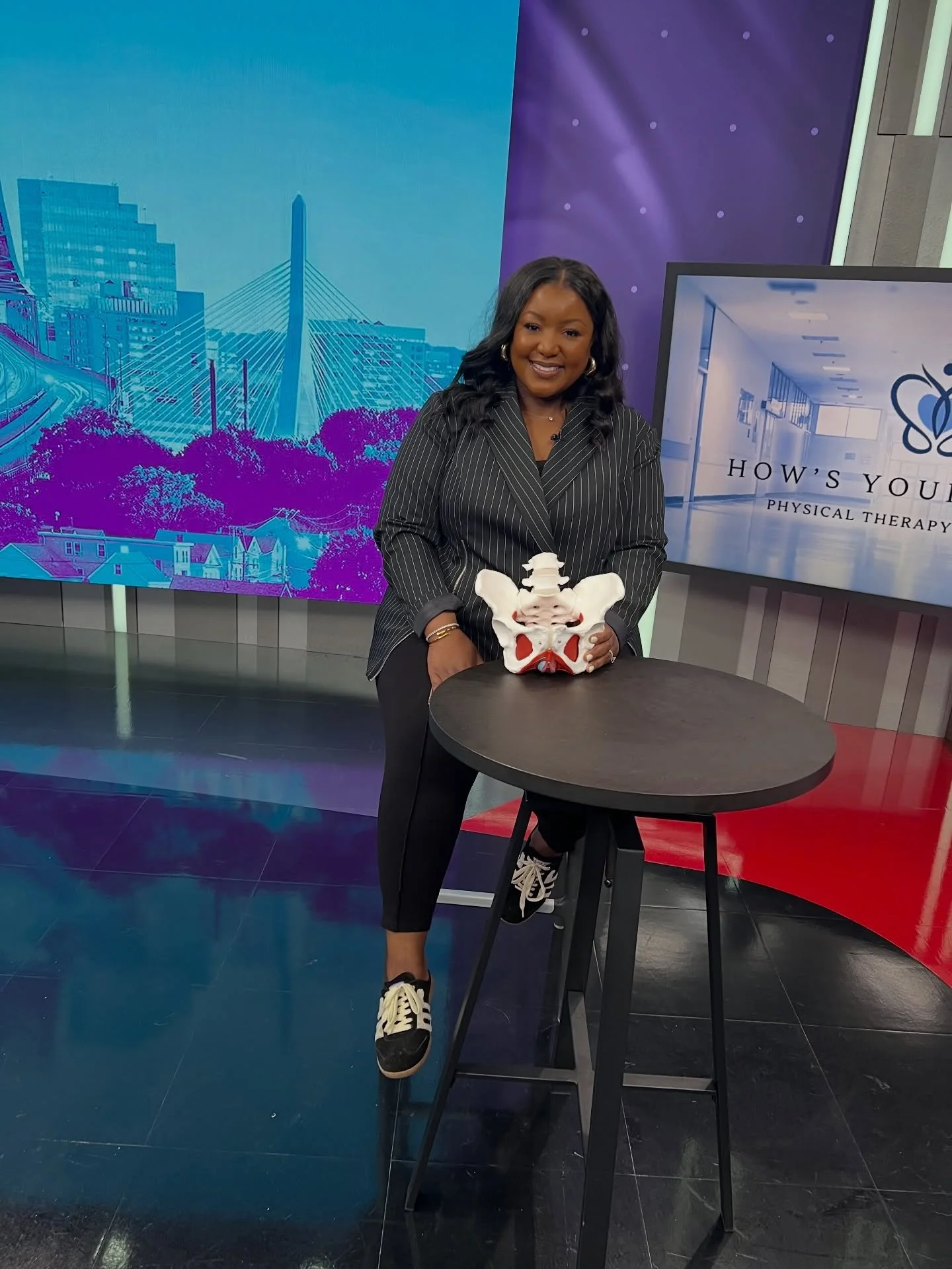 Thank you @thehubtoday @nbc10boston for having me LIVE today talking about the pelvic floor 🤍 streaming on @peacock @kwanialunis @_hannah.donnelly