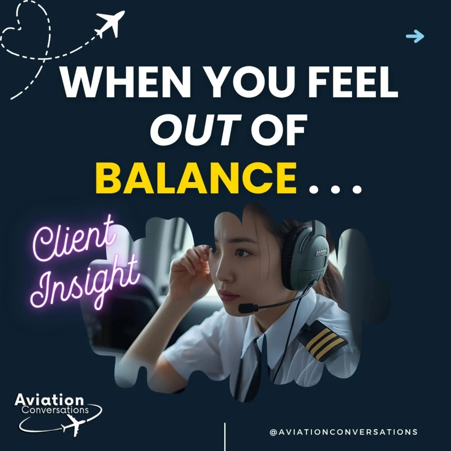 ✈️ When you feel out of balance, it&rsquo;s not a sign you&rsquo;re failing &mdash; it&rsquo;s feedback from your internal compass. 🧭 

One of my clients 👋 recently had this insight: Just like your heading indicator, your values keep you oriented.
