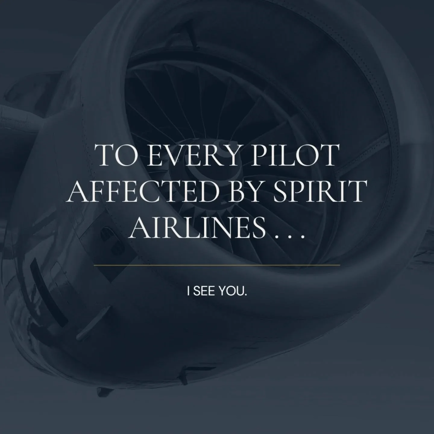 💛🖤 To every pilot affected by the closure of Spirit Airlines... I see you.

I know this world. I know what it means to have your career, your identity, and your community wrapped up in one place... and what it feels like when that's suddenly gone.
