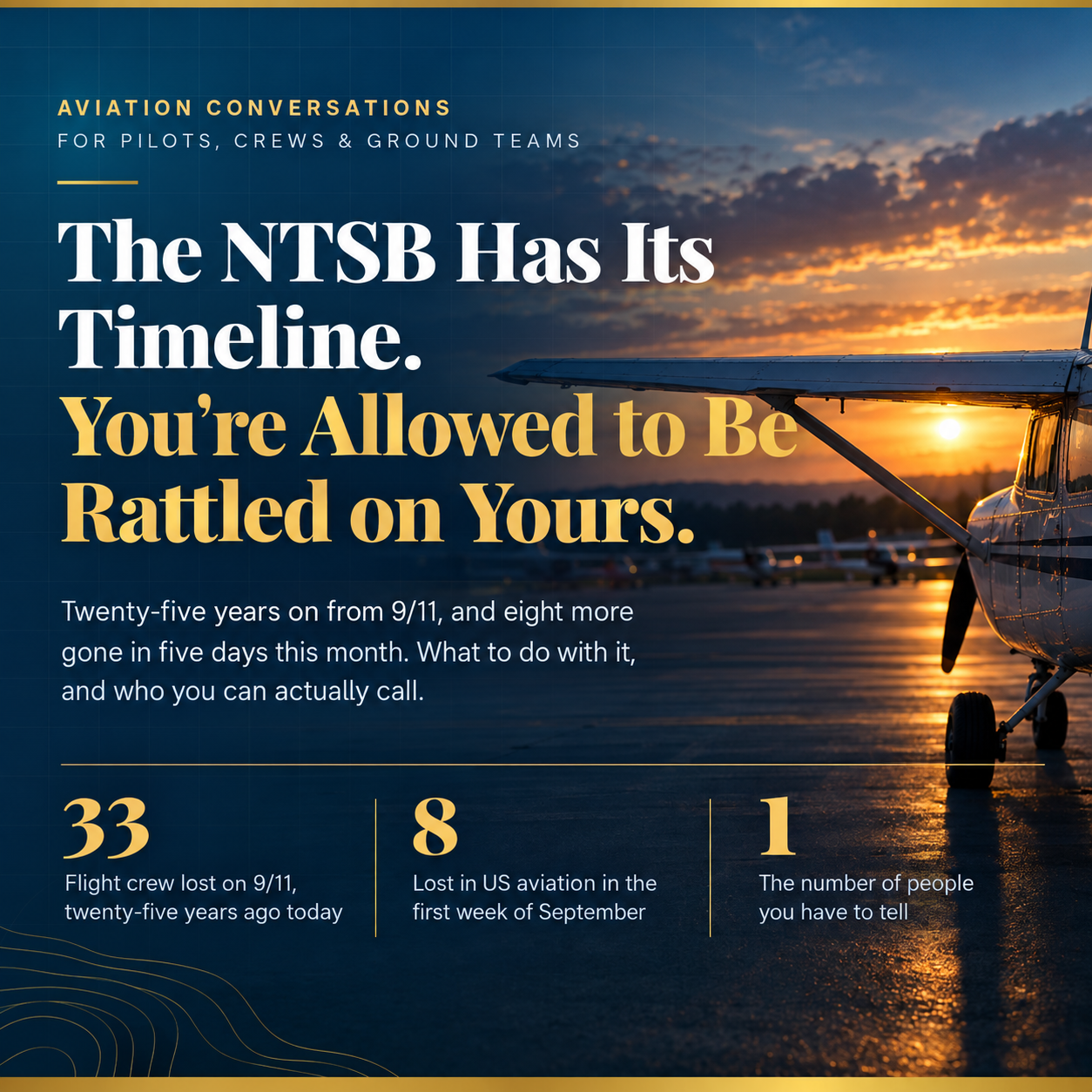 The NTSB Has Its Timeline. You’re Allowed to Be Rattled on Yours.