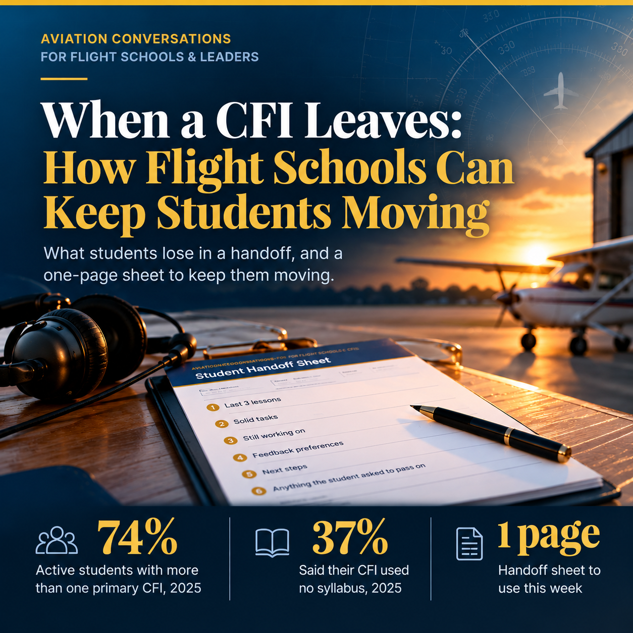 When a CFI Leaves: How Flight Schools Can Keep Students Moving