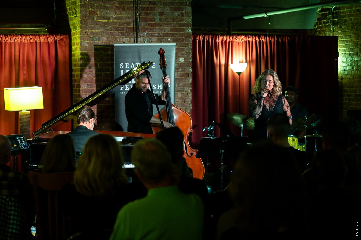Stina Tillotson at Seattle Jazz Fellowship, September 2025. (Credit: Mark S. Harazim)