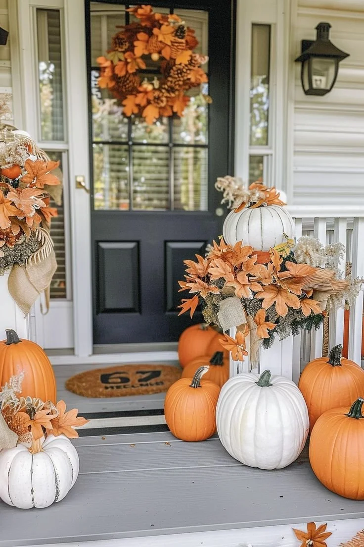 27 Best Fall Front Porch Decor Ideas to Inspire You.jpg