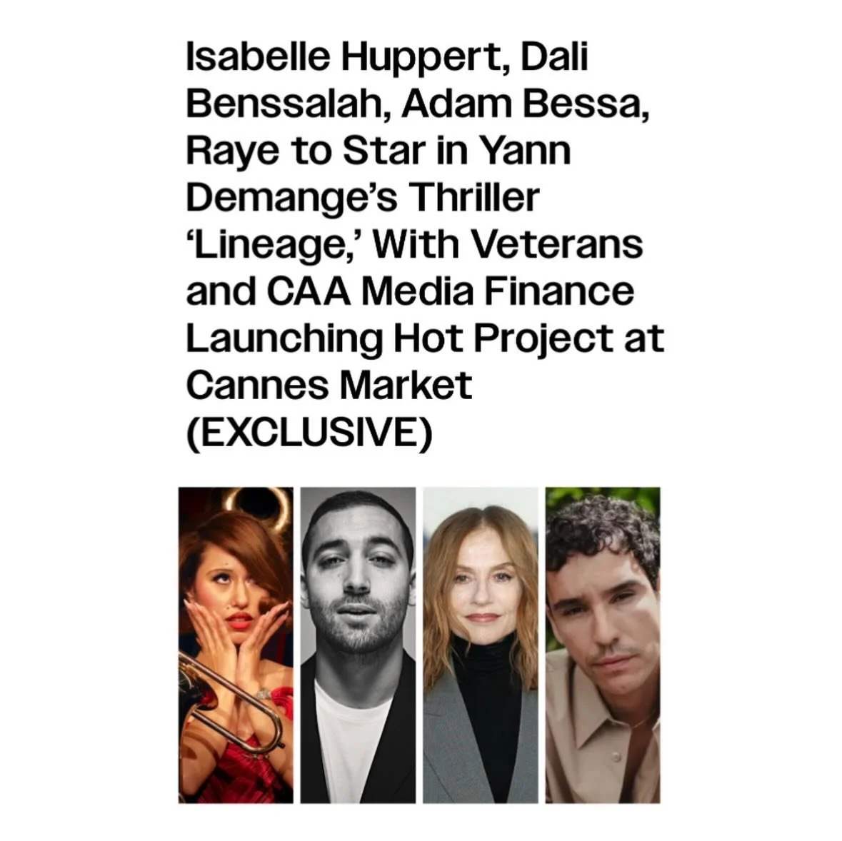 @dalibenssalah joins the cast of Lineage