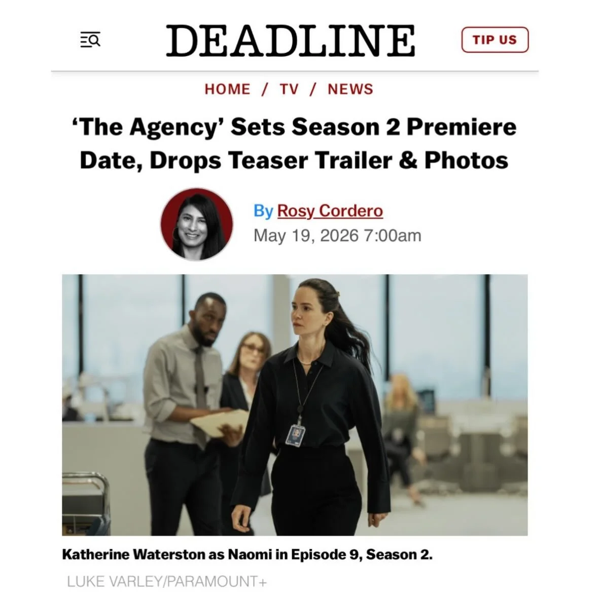 The Agency Season 2 premieres Sunday June 21st on @paramountplus