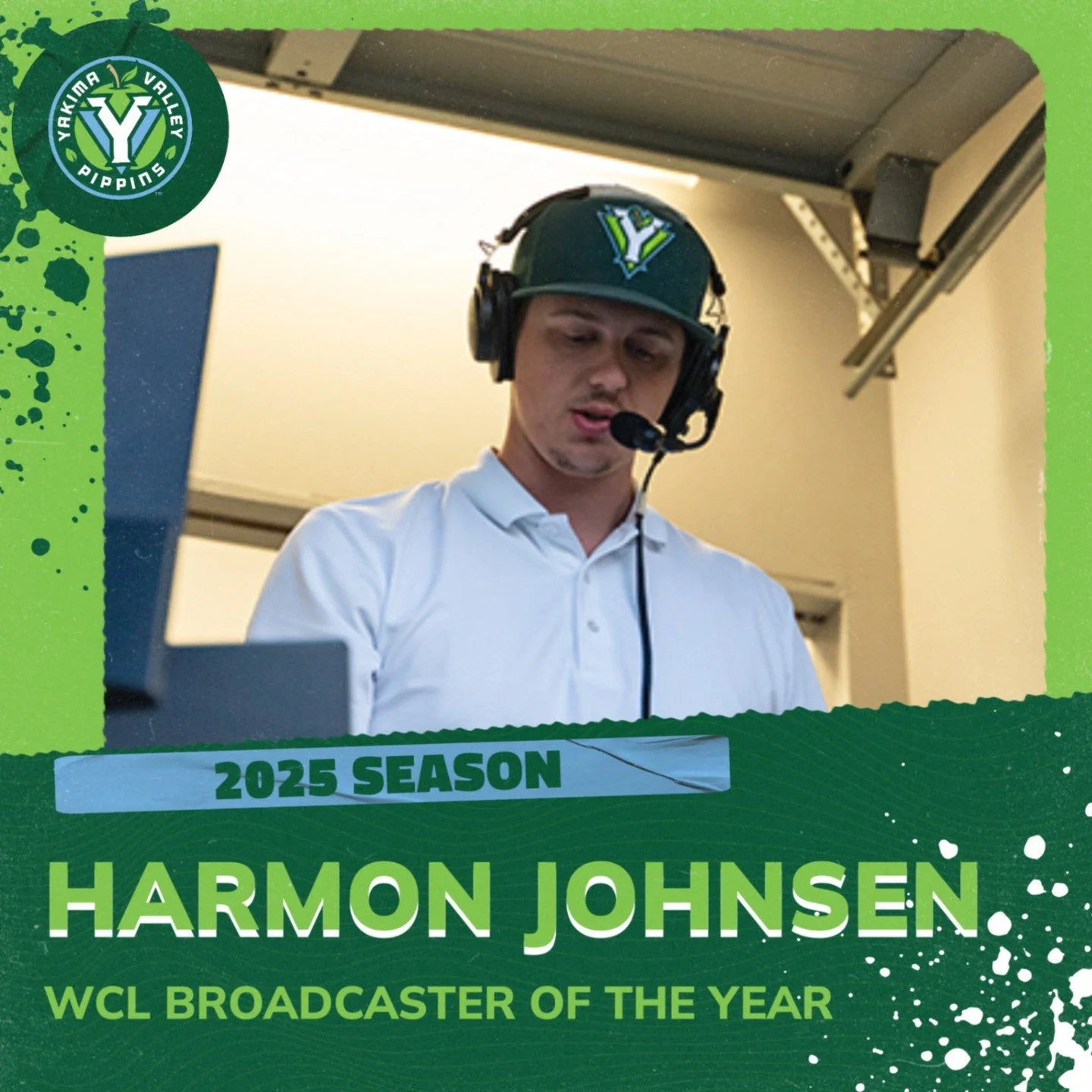 We can't be more proud of @harmonjohnsen, who has been named the West Coast League's Broadcaster of the Year. Congrats, Harmon! #RollPipps