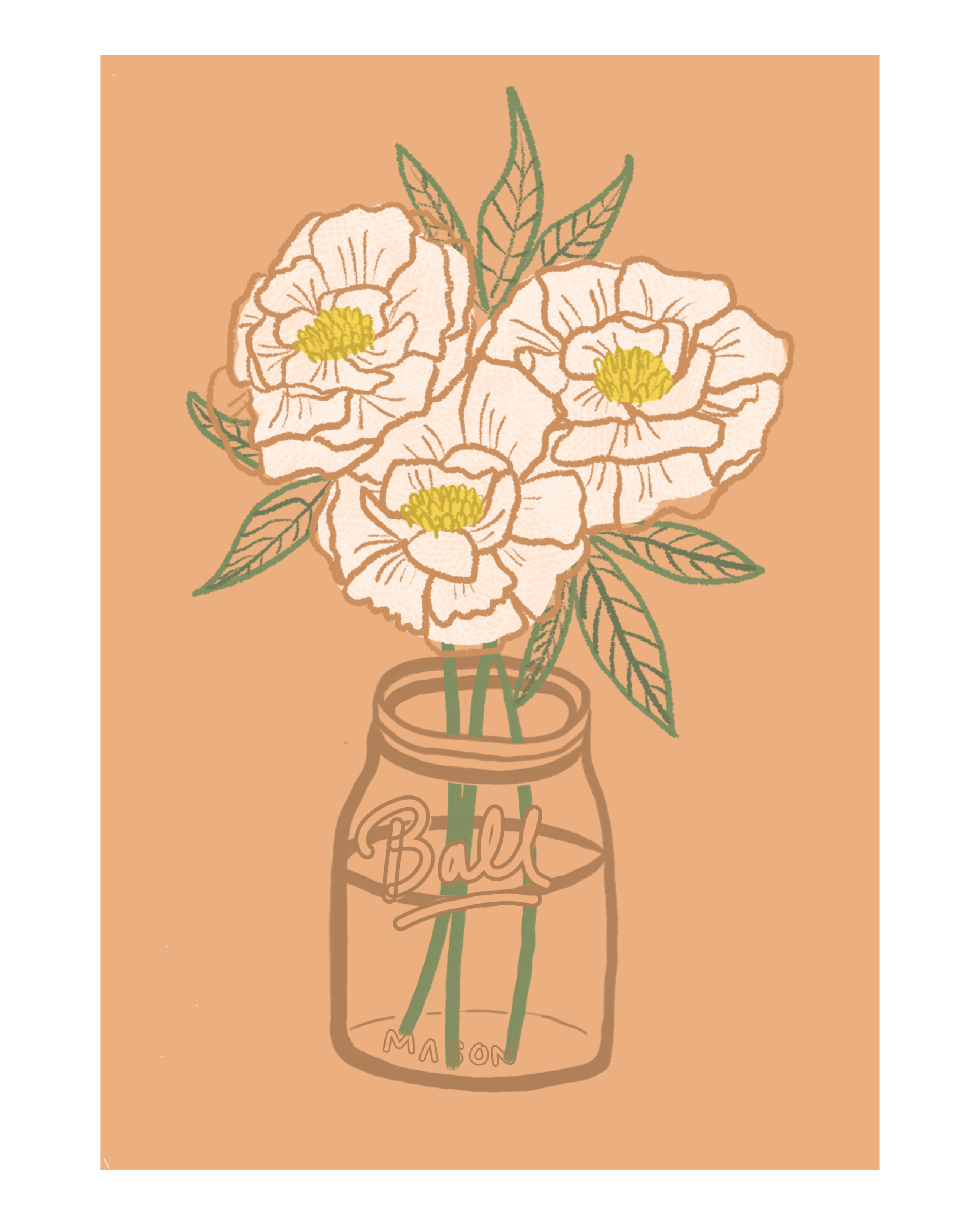 "Peonies" Print