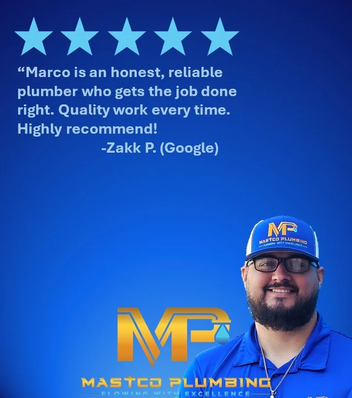 💬 Saturday Shoutout!
We love hearing from our amazing customers &mdash; thank you, Zakk, for the kind words! At Mastco Plumbing, we take pride in serving our community with honesty , reliability, and top-notch craftsmanship. Need a dependable plumbe