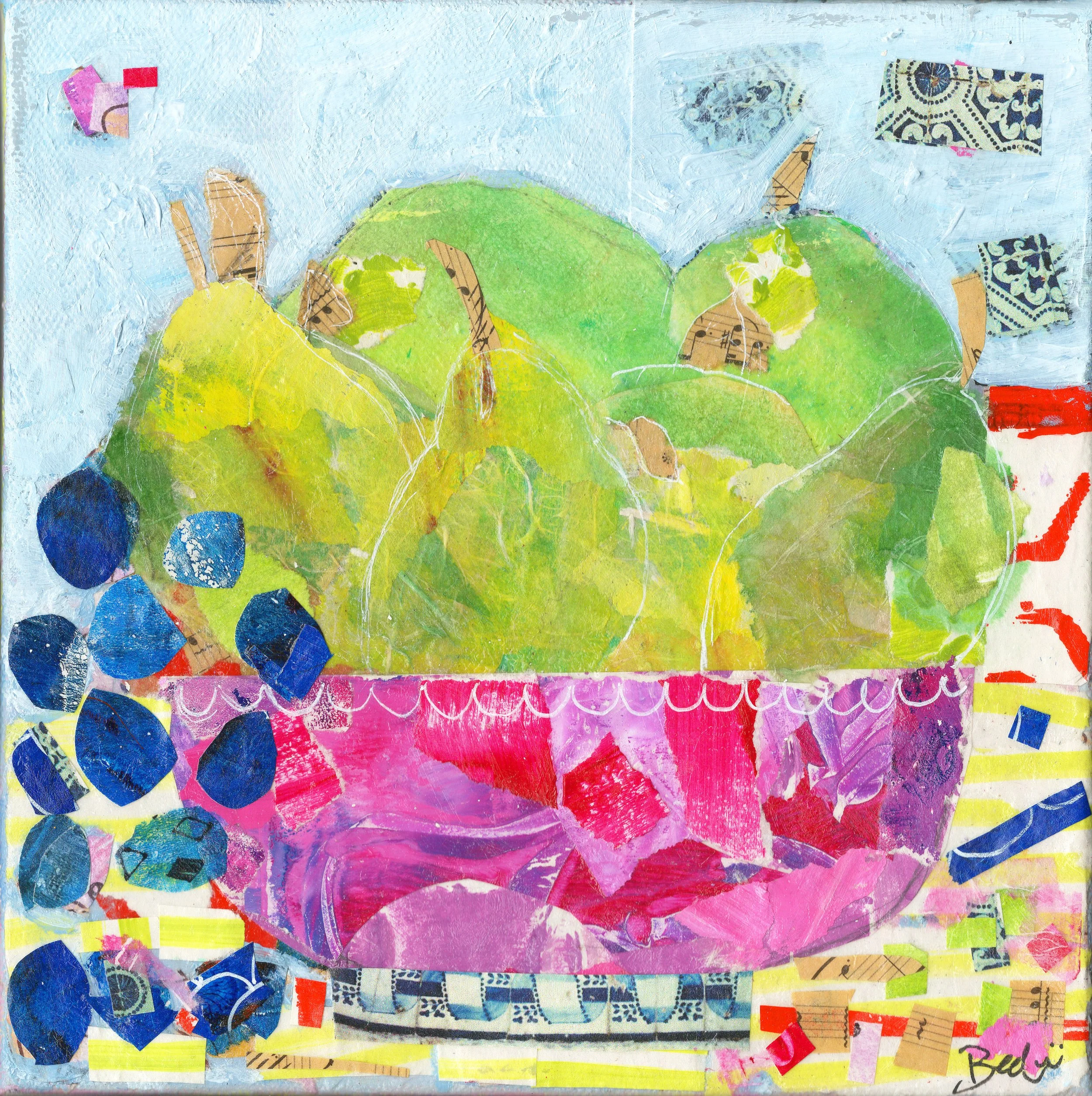 Bowl of Pears Print