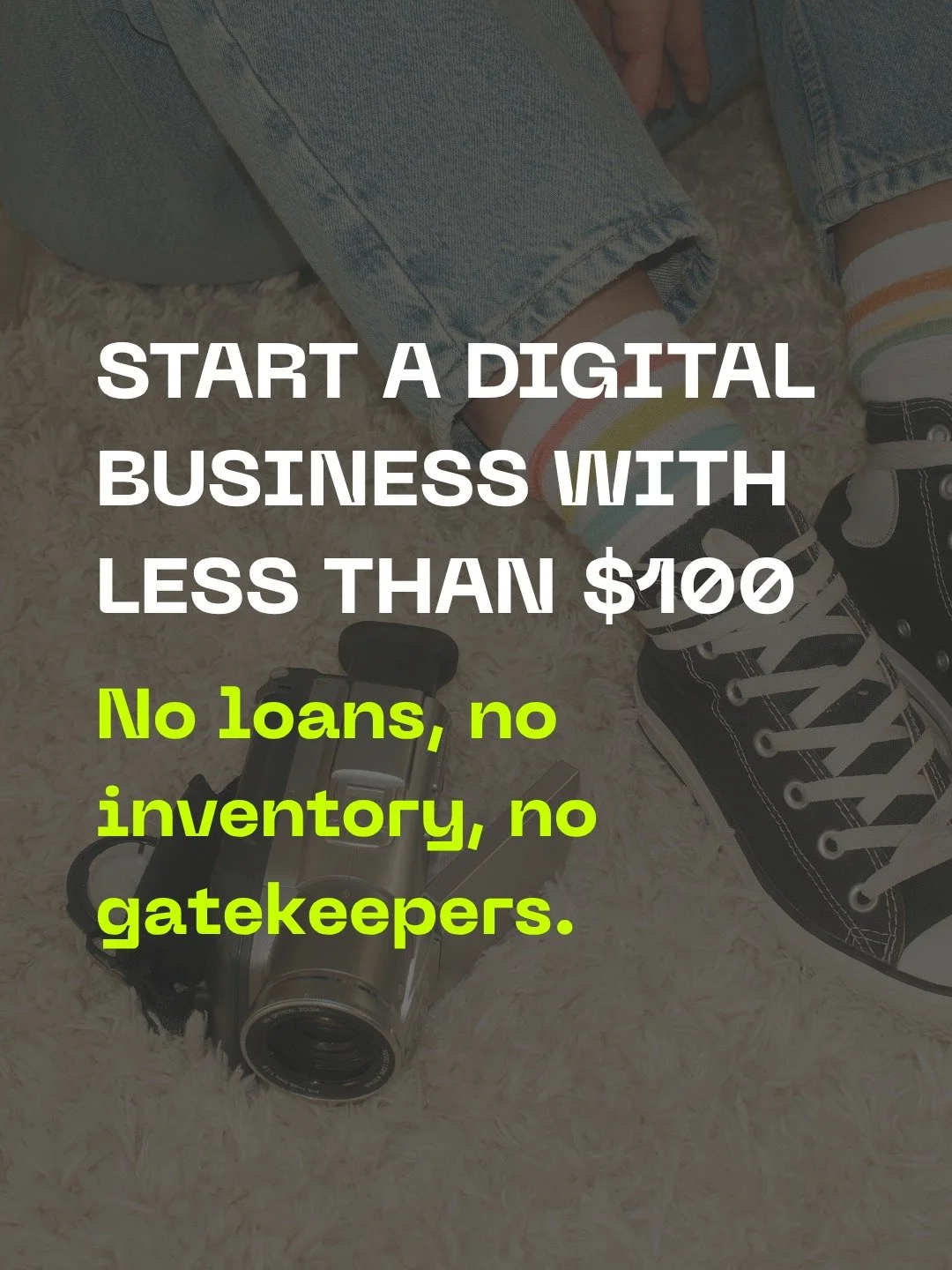 A PDF, a guide, a system, a template is all it takes to start.

You just need skills, Wi-Fi, and less than $100 to start a digital business that actually works.

And the best part? Once you make it once, you can sell it over and over again.

The era 