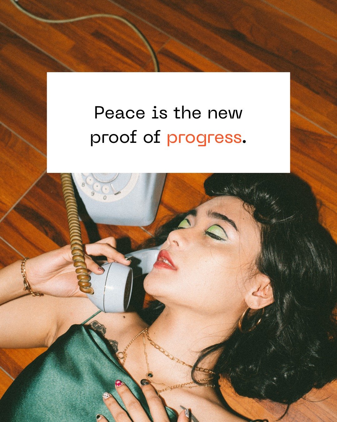 A sense of true peace is when your shoulders are fully rested.
When an issue arises, you don't sweat it.
Your home space and finances are in order.

Working a 9-5 robs you of that because they want you to remain a consumer.
...In a state of mind wher