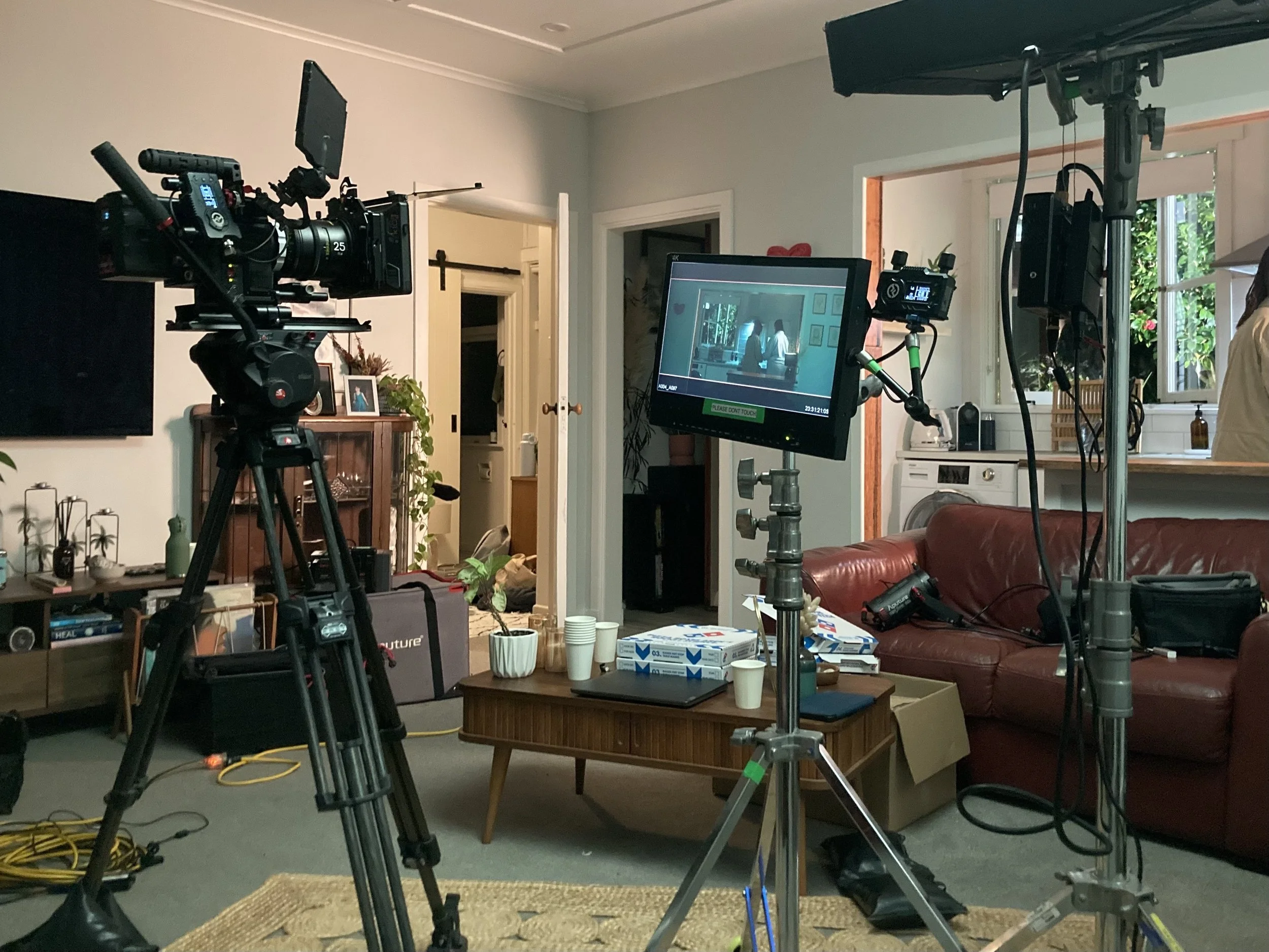 BTS from our short "..." shot at Titirangi Retreat.