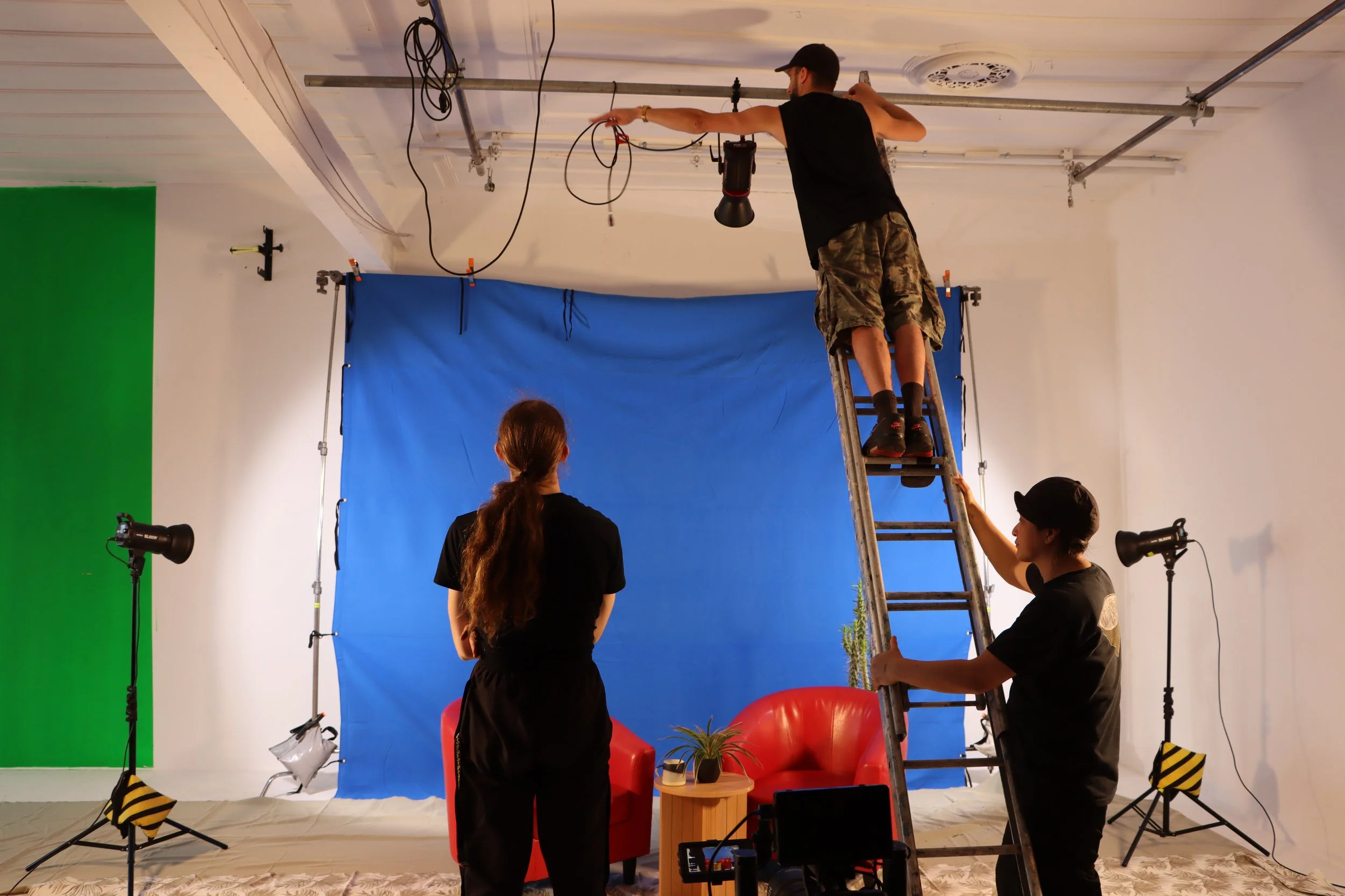 BTS from our short "They Call This Healing."