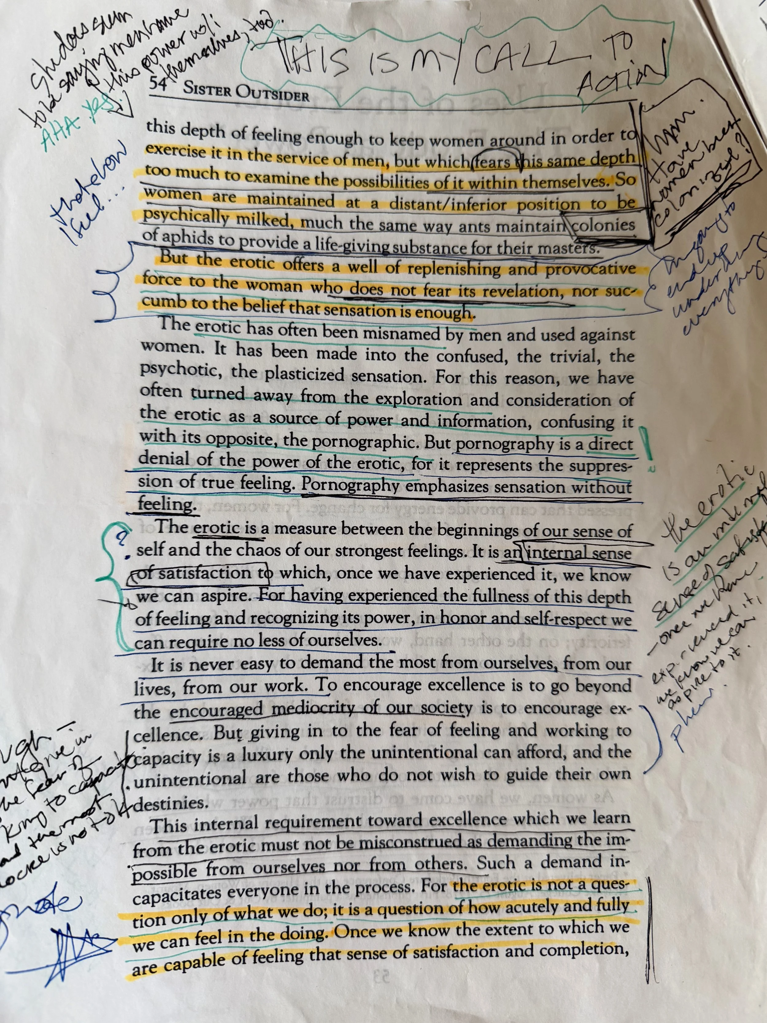 Essay: Living Audre Lorde’s “Erotic as Power”