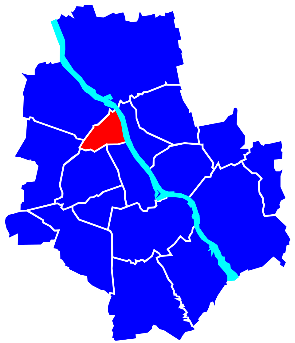 Mapa pokazująca położenie PsycheClinic względem dzielnicy Żoliborz