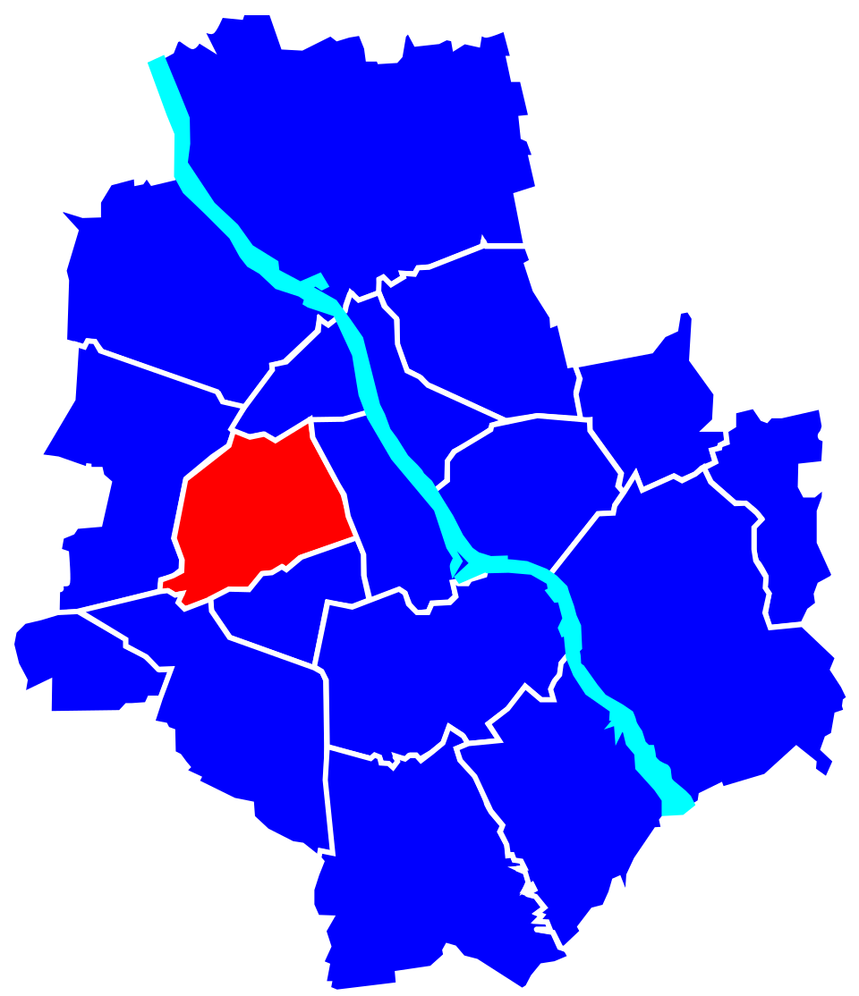 Mapa pokazująca położenie PsycheClinic względem dzielnicy Wola