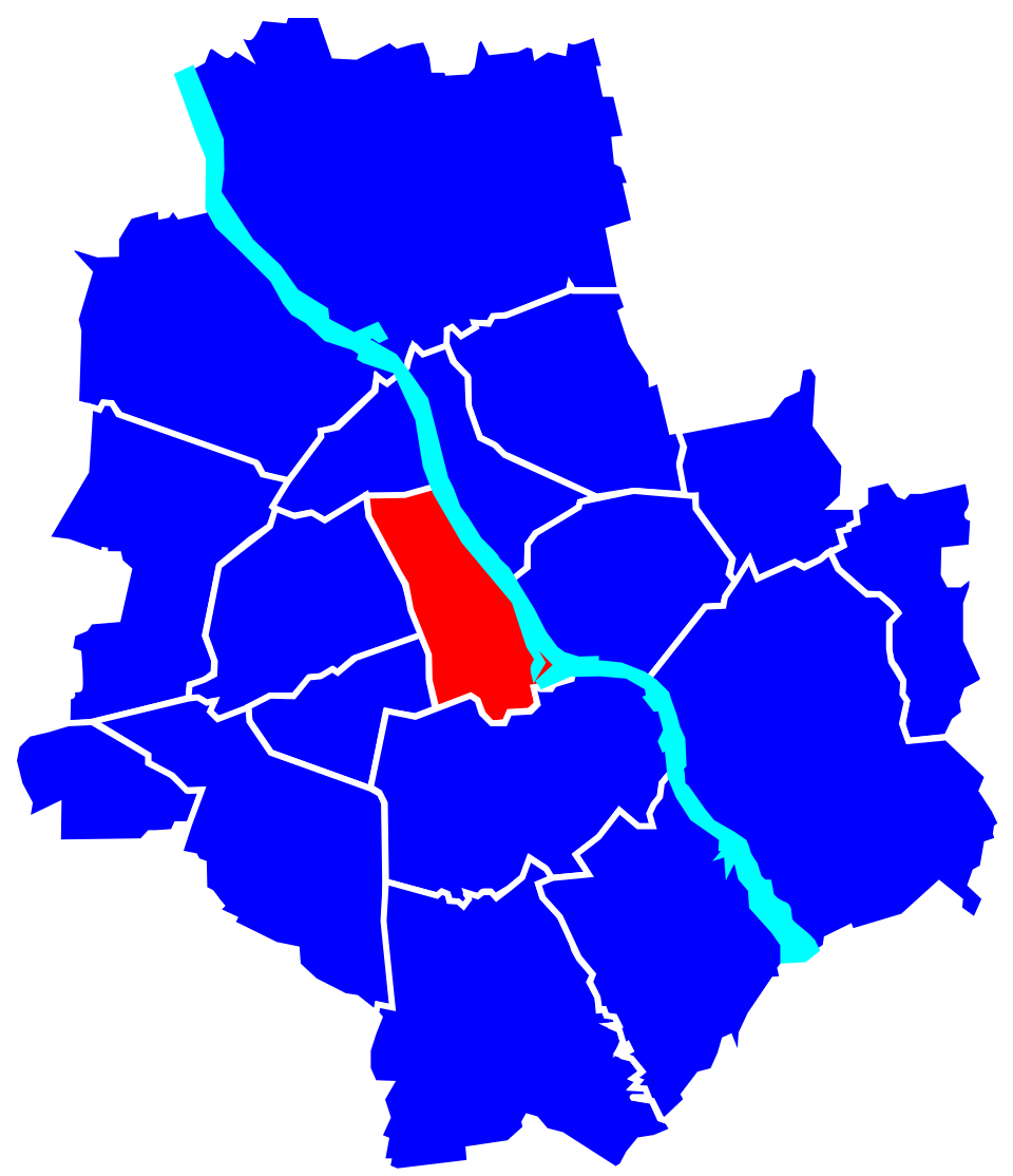 Mapa pokazująca położenie PsycheClinic względem dzielnicy Śródmieście