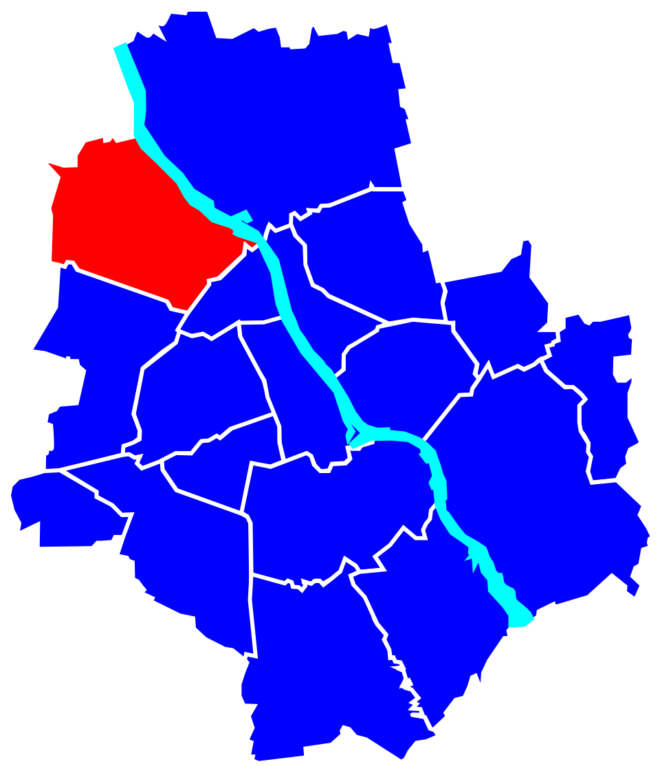 Mapa pokazująca położenie PsycheClinic względem dzielnicy Bielany