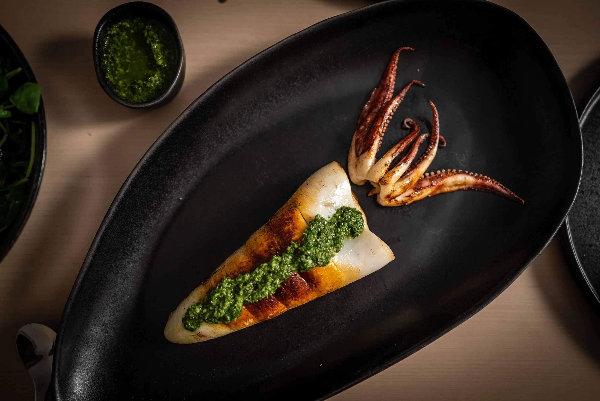 Chorizo Stuffed Squid 