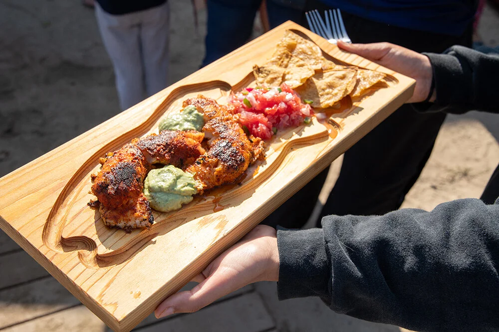 deconstructed fish tacos