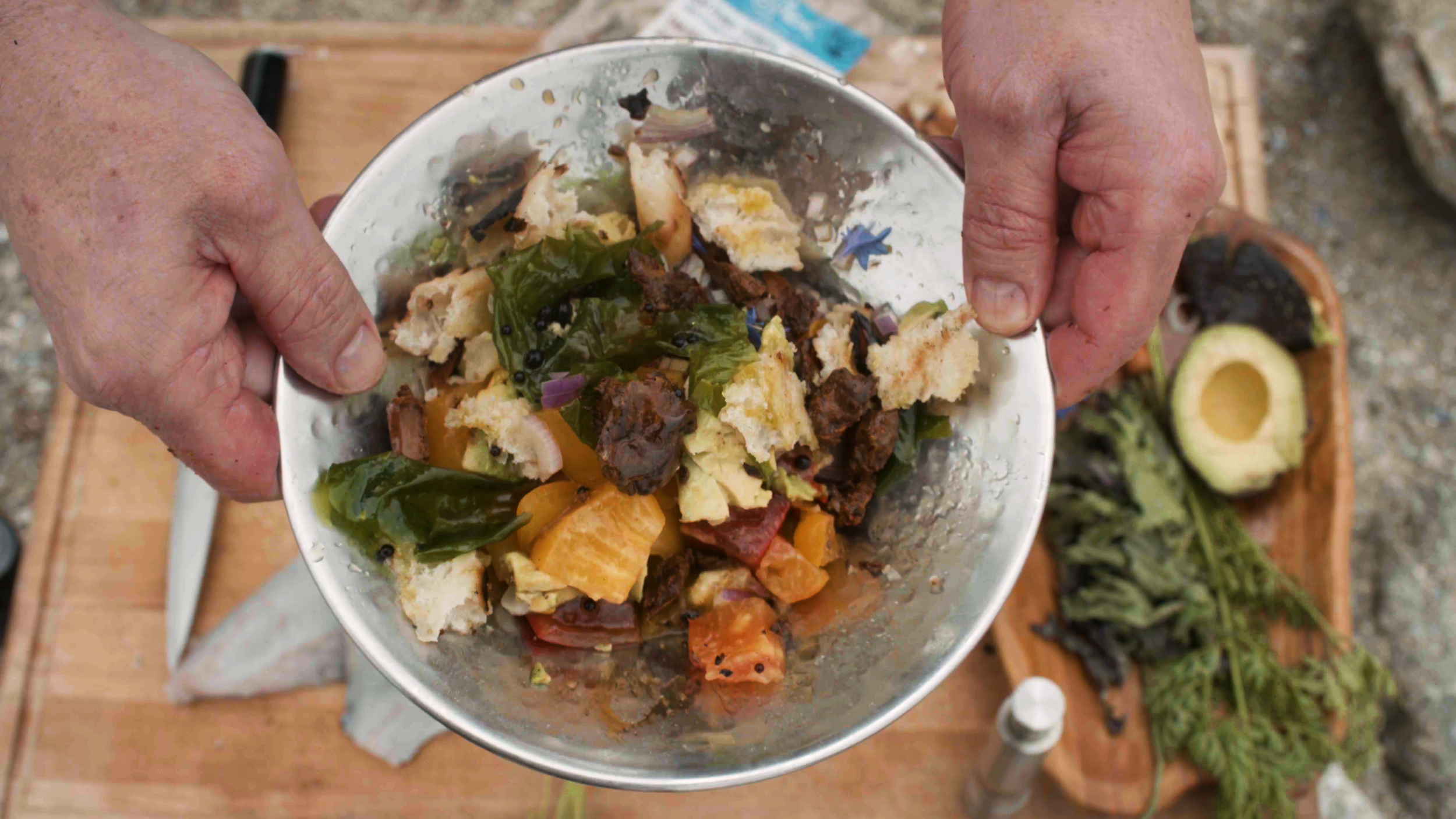 Pescavore Panzanella Salad - Cali Style