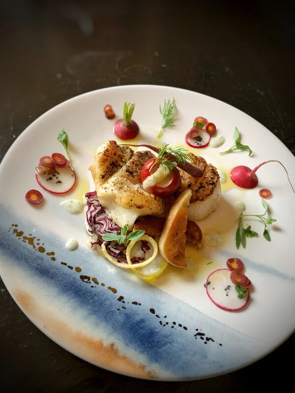 Seared Scallop and Lingcod Poppers