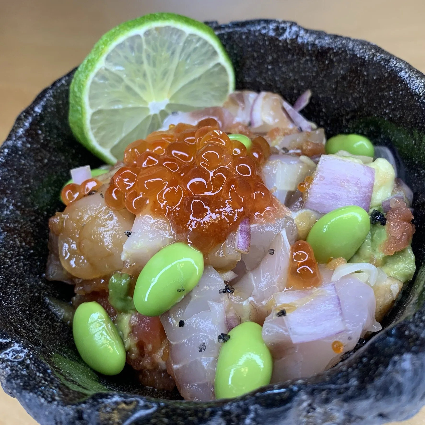 White Seabass Poke Bowl + Roll