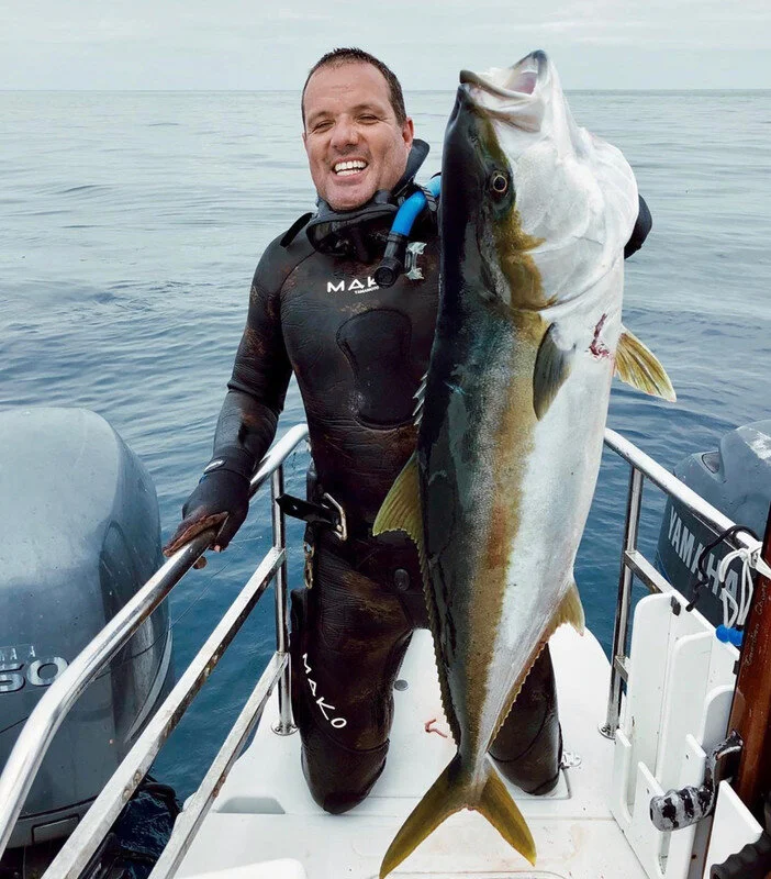 Matt with the Yellow Tail Tuna. Look at the size of that thing!