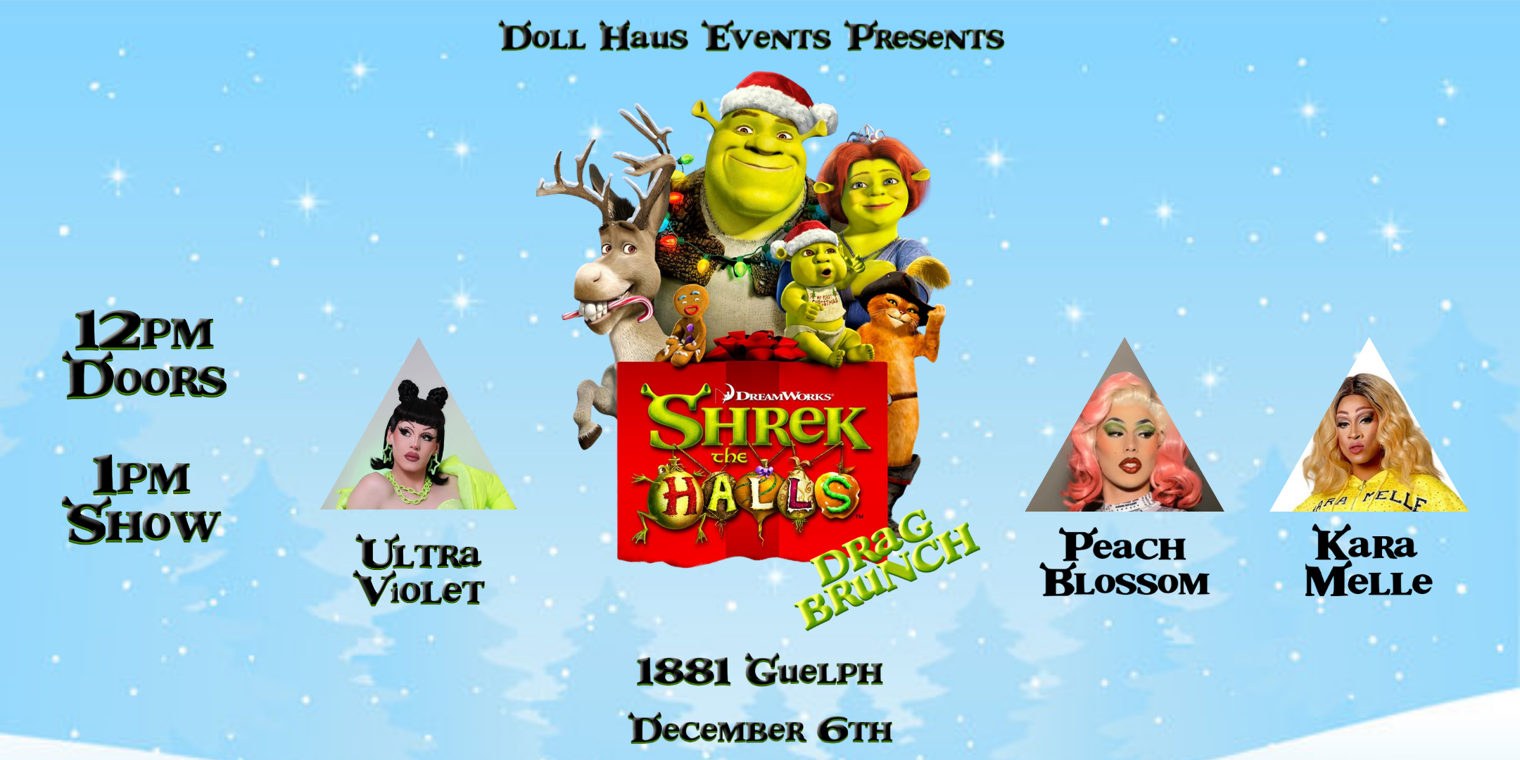 🎄💚 Shrek the Halls: A Very Swampy Drag Brunch! 💚🎄