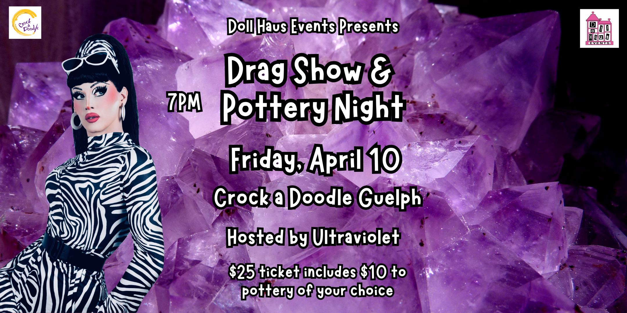 Drag Pottery and Paint Night! Hosted by Ultraviolet! 